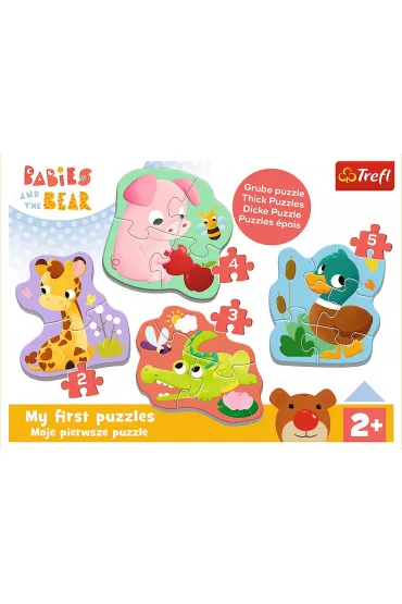 Puzzle Baby Classic - Bobaskowe zwierz�tka Trefl