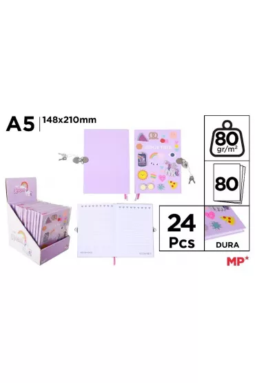 Mp Main Paper Notes na k��dk� A5 Unicorn 148x210mm