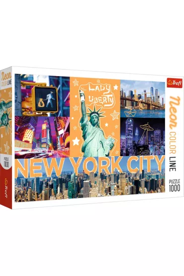 Puzzle 1000 el. Neon Color Line. Neonowe miasto Trefl