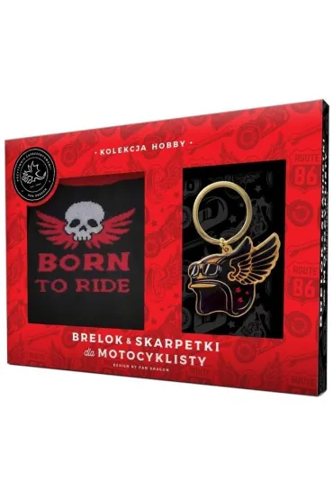 Zestaw brelok + skarpetki dla motocyklisty