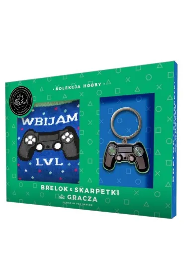 Zestaw brelok + skarpetki dla gracza Level