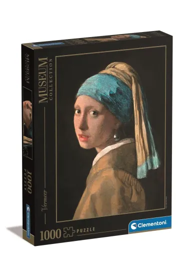 Puzzle 1000 el. Museum. Dziewczyna z per��, Jan Vermeer Clementoni
