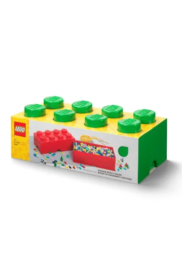 Pojemnik klocek LEGO Brick 8 Zielony