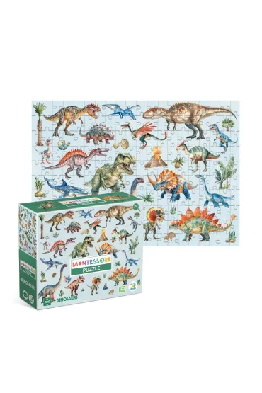 Puzzle 200 el. Montessori Dinozaury Dodo