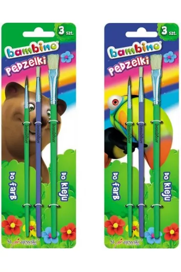 St. Majewski Pdzelki Bambino 3 szt.