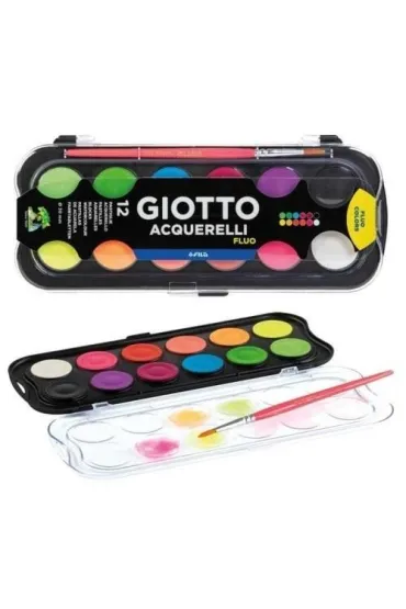 Giotto Farby Acquerelli Fluo 12 szt.