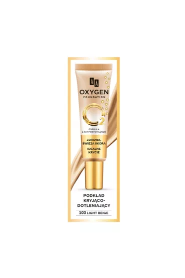 Aa Oxygen Foundation podk�ad do twarzy kryj�co-dotleniaj�cy 103 Light Beige 30 ml