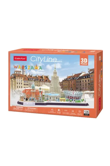 Puzzle 3D 126 el. Cityline Warszawa Cubic Fun