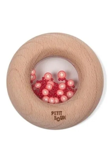 Grzechotka drewniana sensoryczna pomidorki Petit Boum