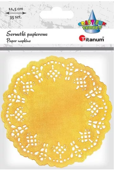 Titanum Serwetki papierowe okr�g�e 11,5 cm