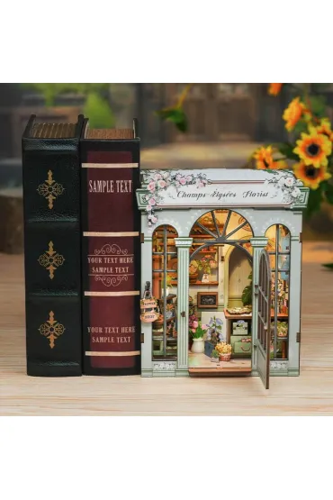 Puzzle Miniaturowy domek mini Book Nook Kwiaty z Elizejskich P�l Habarri