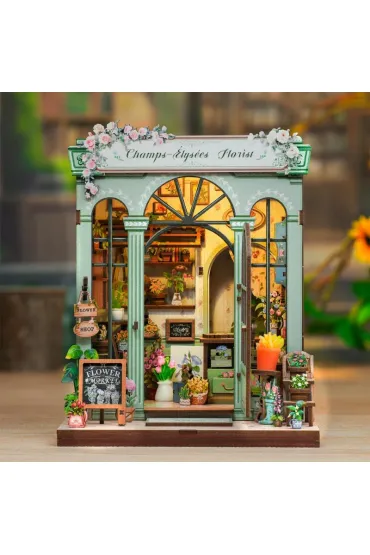 Puzzle Miniaturowy domek mini Book Nook Kwiaty z Elizejskich P�l Habarri