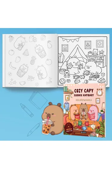 Cozy Capy. S�odkie kapibary. Kolorowanka - Helen H Wu