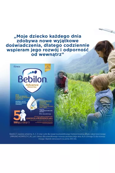 Bebilon 5 Advance Pronutra Junior Formu�a na bazie mleka dla przedszkolaka 1 kg