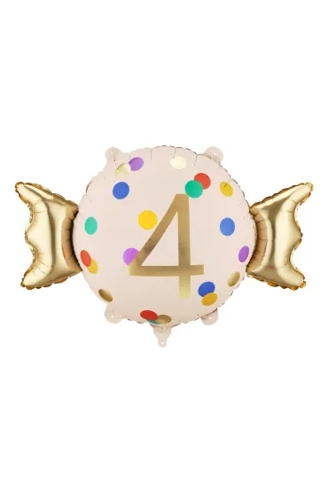 PartyDeco Balon foliowy Cukierek   4  , 61x37 cm, mix  1 op. / 1 szt.
