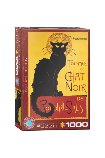 Puzzle 1000 el. Czarny kot, T. A. Steinlen Eurographics