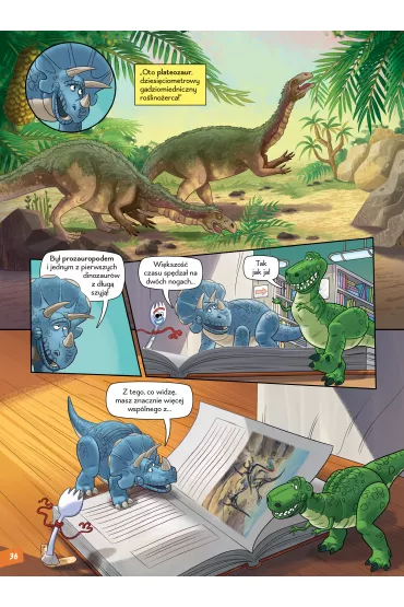 Straszne jaszczury, czyli dinozaury triasu. Nauka z komiksem. Era dinozaur�w. Tom 1 - Sara Storino, Jacopo Olivieri, Letizia Algeri, Andrea  Greppi, Benedetta Barone, Marco Colletti, Marco Forcelloni, Massimo Asaro, Stefano Broccoli