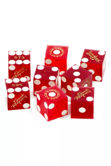 Ko�ci do gry profesjonalne nie wywa�one 19 mm MATT