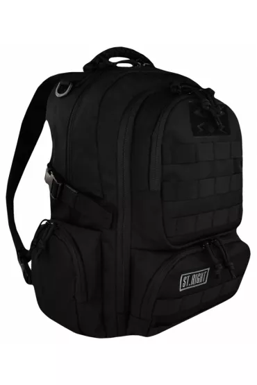St. Majewski Plecak 4-komorowy Military Black