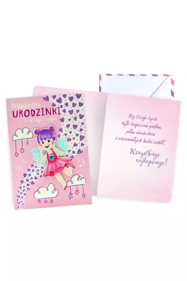 Kukartka Karnet Urodziny dzieci�ce, wr�ka DK-1032