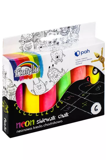 Kw Trade Kreda chodnikowa neonowa GR-F06N 6 szt.
