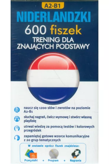 Niderlandzki 600 fiszek Trening dla znaj�cych podstawy