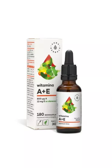Aura Herbals Witamina A + E Suplement diety w kroplach 30 ml