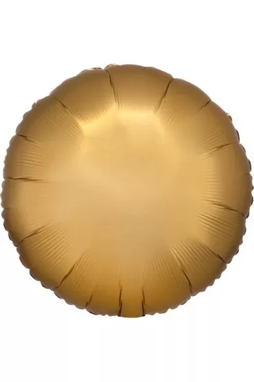 Amscan Balon foliowy Lustre satynowy z�oty okr�g�y 43cm