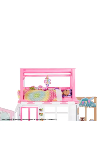 Barbie Kompaktowy domek + Lalka HCD48 Mattel