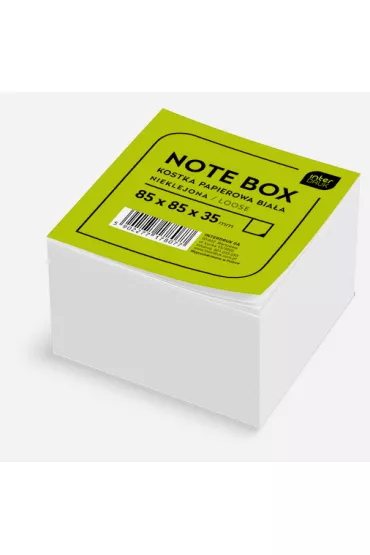 Interdruk Kostka papierowa nieklejona bia�a 85 x 85 x 35 mm