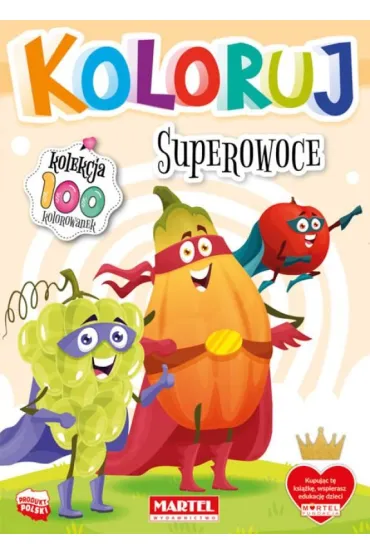 Superowoce. Koloruj