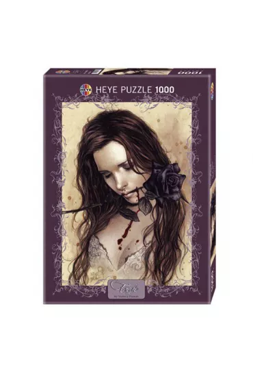 Puzzle 1000 el. Czarna r�a, Frances Victoria Heye - Frances Victoria, Victoria Franc�s