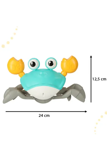 Krab uciekaj�cy pe�zaj�cy czujnik interaktywna akumulator USB zielony