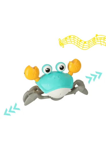 Krab uciekaj�cy pe�zaj�cy czujnik interaktywna akumulator USB zielony