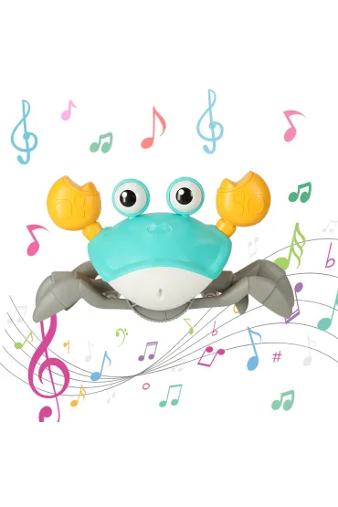 Krab uciekaj�cy pe�zaj�cy czujnik interaktywna akumulator USB zielony
