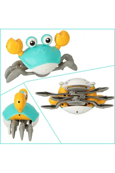 Krab uciekaj�cy pe�zaj�cy czujnik interaktywna akumulator USB zielony