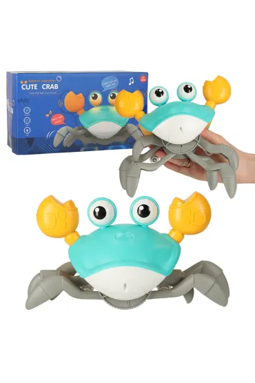 Krab uciekaj�cy pe�zaj�cy czujnik interaktywna akumulator USB zielony