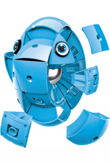 Geomag Kor. Klocki magnetyczne. Kolor Niebieski