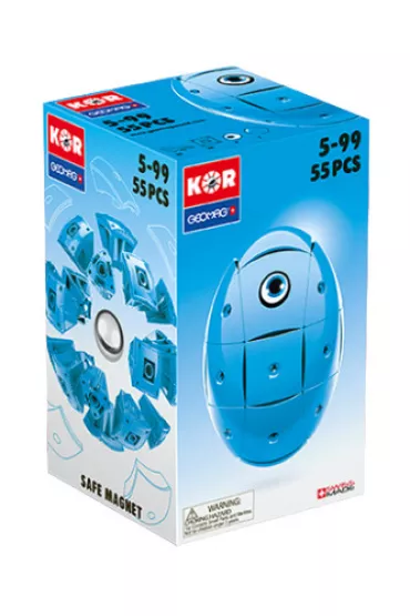 Geomag Kor. Klocki magnetyczne. Kolor Niebieski