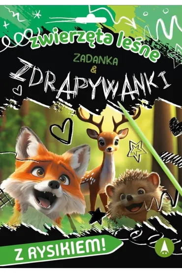 Wydrapywanka 180X260 Zwierz�ta le�ne. Zadanka & zdrapywanki SKRZAT 079722 - Monika  �lizowska