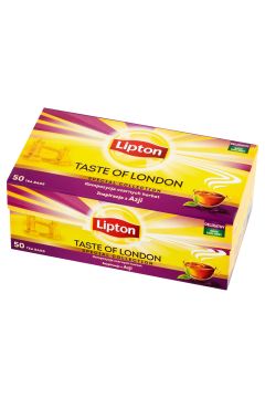 Lipton Taste of London Herbata czarna aromatyzowana 50 x 2 g