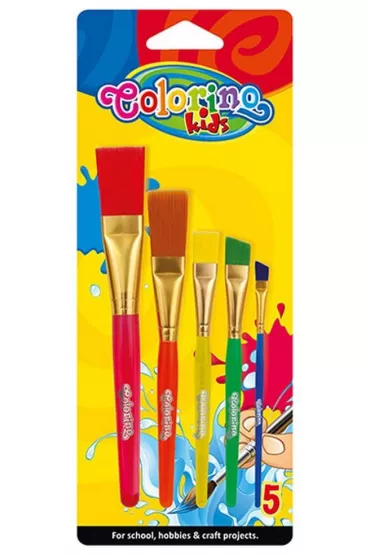 Patio P�dzelki akrylowe Colorino Kids w opakowaniu 5 szt.