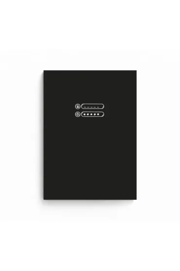 Zanotuj Mnie Organizer hase� B5 notatnik na loginy i has�a