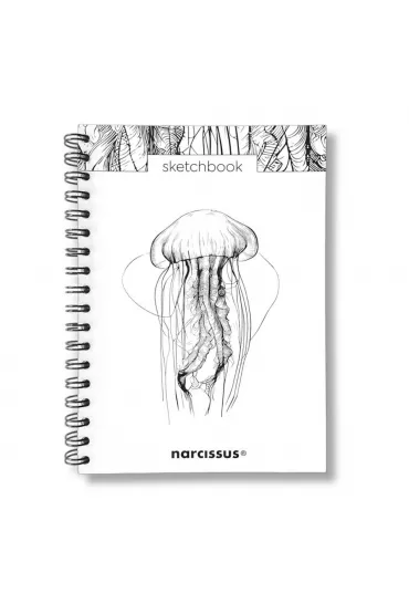 Narcissus Szkicownik B5 na spirali Meduza z perforacj 120 gsm 60 kartek