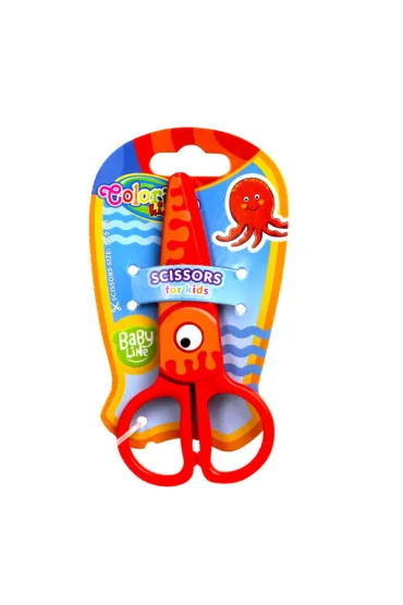 Patio No�yczki plastikowe Colorino Kids z oczkiem 12,5 cm
