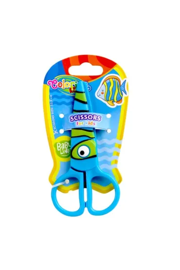 Patio No�yczki plastikowe Colorino Kids z oczkiem 12,5 cm