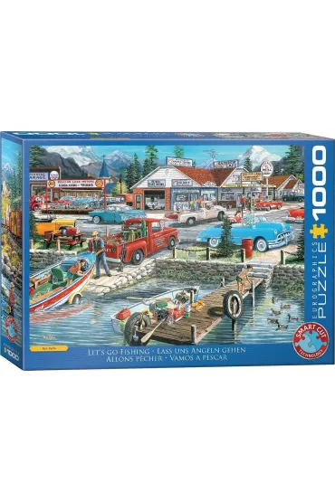 Puzzle 1000 Let's Go Fishing by Ken Zylla 6000-5868 Eurographics