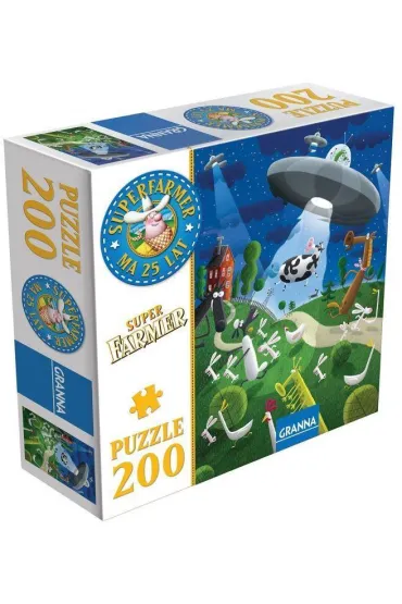 Pakiet: Superfarmer. The Dice Game, Trzy po trzy. Zwierz�ta Superfarmera, Puzzle 200 el. Superfarmer