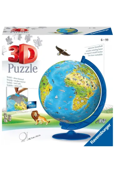 Puzzle 180 el. 3D Globus po angielsku Ravensburger