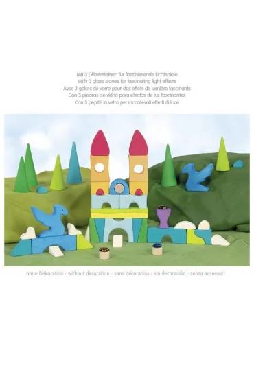 Puzzle Zamek uk�adanka z l�ni�cymi kamieniami Goki